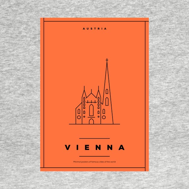 Vienna Minimal Poster by kursatunsal